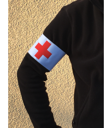 BRASSARD 10CM + CROIX ROUGE