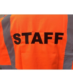 Gilet FLUO Staff ou Sécurité
