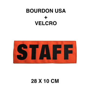 Bande de fonction SÉCURITÉ STAFF sur velcro