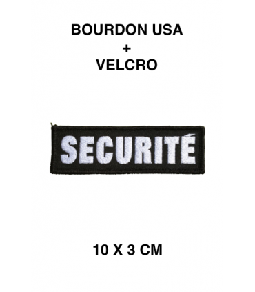 Bande de fonction SÉCURITÉ DEVANT sur velcro