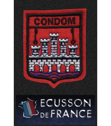 Ecusson brodé Ville de CONDOM