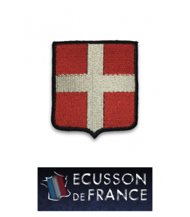 Ecusson brodé région SAVOIE BORDEAUX ET BEIGE