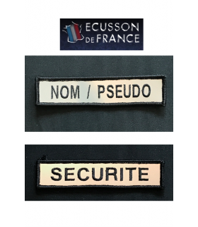 Bande Patro Fonction ou Nom sur tissu Rétro réfléchissant