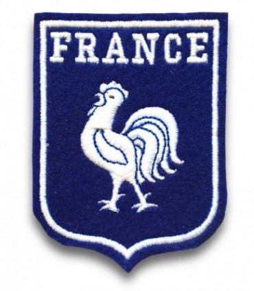 Ecusson brodé thermocollant FRANCE COQ  Football