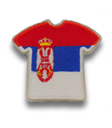 Ecusson maillot Serbie adhésif 