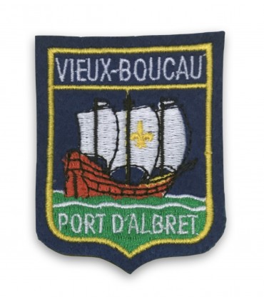 Ecusson brodé Ville VIEUX BOUCAU