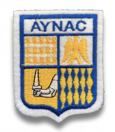 Ecusson brodé Ville AYNAC