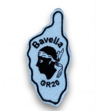 Ecusson brodé Ville BAVELLA CORSE GR20