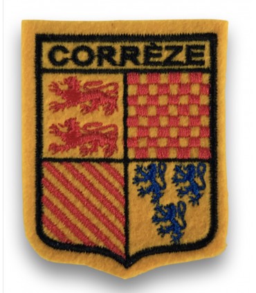 Ecusson brodé Ville région CORREZE