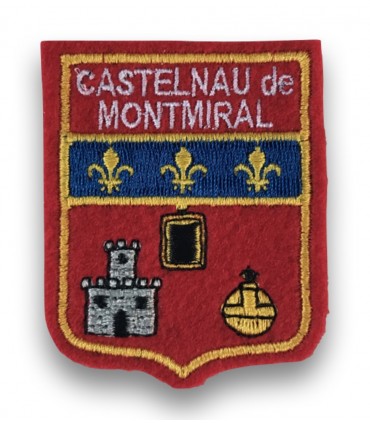 Ecusson brodé Ville CASTELNAU DE MONTMIRAIL