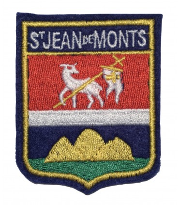 Ecusson brodé Ville de ST JEAN DE MONTS