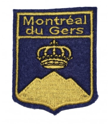 Ecusson brodé Ville de MONTREAL DU GERS