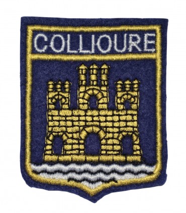 Ecusson brodé Ville de COLLIOURE