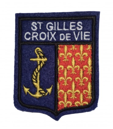 Ecusson brodé Ville de ST GILLES CROIX DE VIE