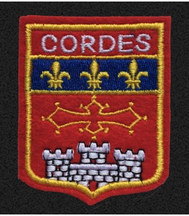 Ecusson brodé Ville de CORDES