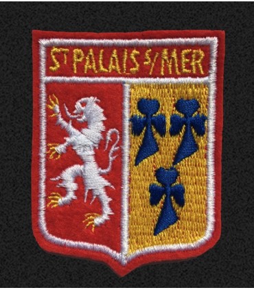 Ecusson brodé Ville de ST PALAIS SUR MER