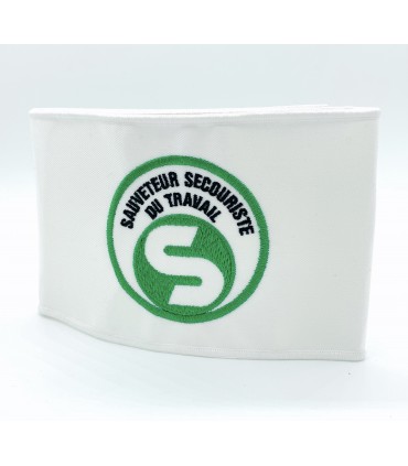 BRASSARD 10CM + SST Sauveteur Secouriste du Travail