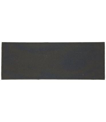 Flap / dossard personnalisé noir en broderie