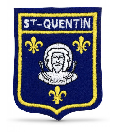 écusson brodé ville de saint quentin 02100