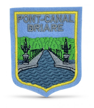 écusson brodé pont canal briare
