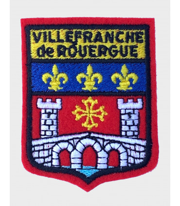 écusson brodé Ville de Villefranche de Rouergue