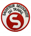 Ecusson SST ROUGE Sauveteur Secouriste du Travail