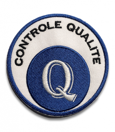 écusson brodé controle qualité