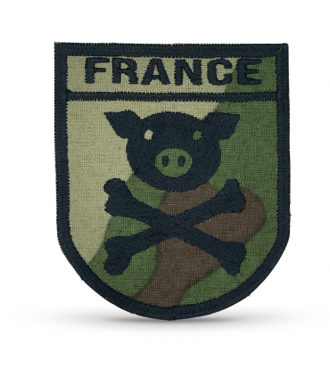 écusson camouflage france cochon pirate