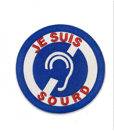 logo brodé je suis sourd