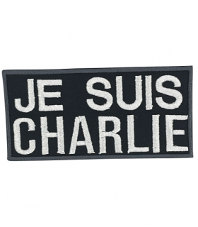 écusson rectangle brodé je suis Charlie