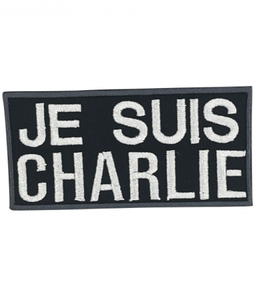 écusson rectangle brodé je suis Charlie