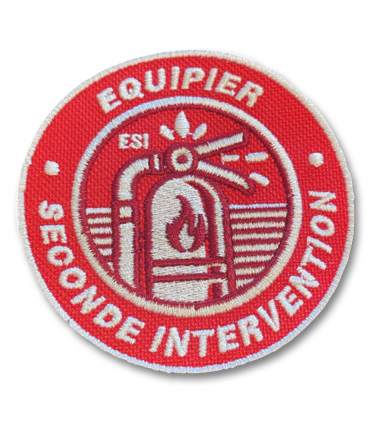 écusson brodé équipier Seconde intervention ESI