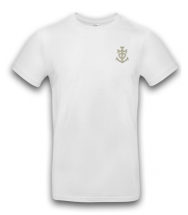 TEE-SHIRT blanc brodé croix camarguaise
