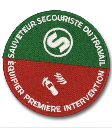 Ecusson SST et EPI Sauveteur Secouriste du Travail et Equipier Première Intervention