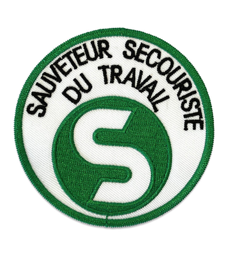 Écusson Brevet de Moniteur Secourisme Militaire Sur Scratch Secouriste