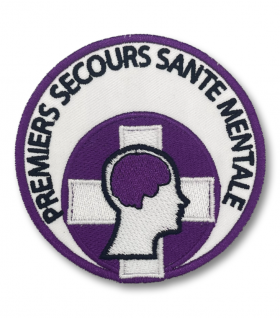 écusson brodé premiers secours sante mentale