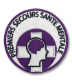 écusson brodé premiers secours sante mentale