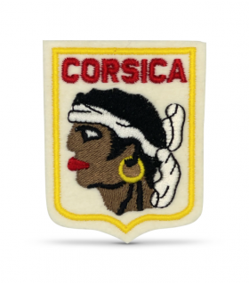 écusson brodé Corsica  tête de maure Corse