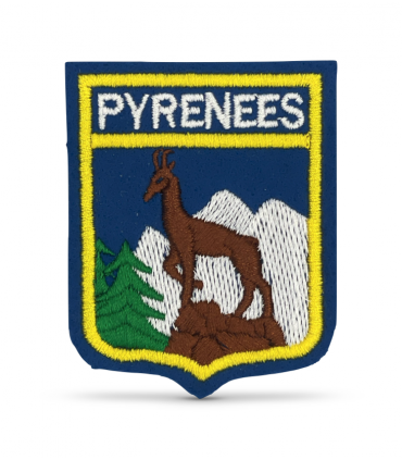 Ecusson brodé de la Région des PYRENEES bleu