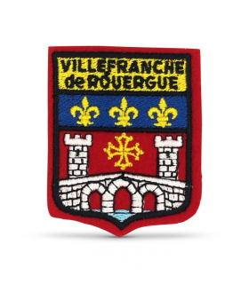 écusson brodé Ville de Villefranche de Rouergue