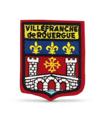 écusson brodé Ville de Villefranche de Rouergue