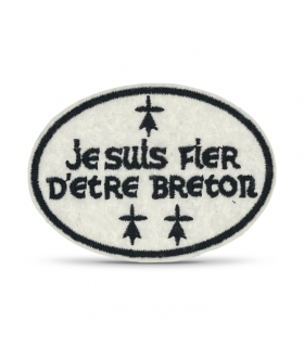 Ecusson brodé je suis fier d'être BRETON