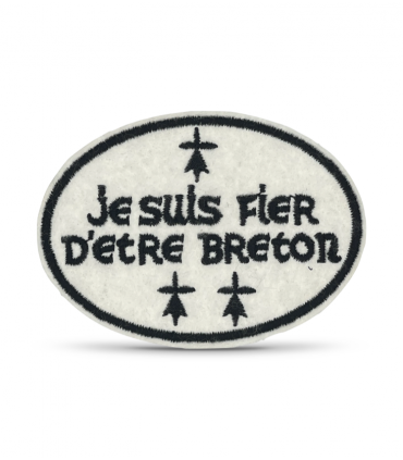 Ecusson brodé je suis fier d'être BRETON