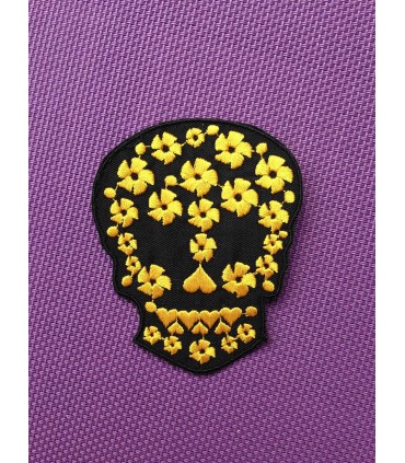 ÉCUSSON TETE DE MORT Flower