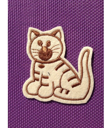 ÉCUSSON CHIEN BEIGE